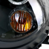 Coolstuffguru Compatible with Mini Cooper S / Base Black Halo Projector Headlights