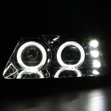 Coolstuffguru Compatible with Ford Mustang Dual Halo Projector Headlights Chrome Head Lamps Pair