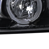 Coolstuffguru Compatible with Ford Mustang Glossy Black Halo Led Projector Headlights