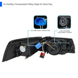 Coolstuffguru Compatible with Black Ford Mustang Retrofit Projector Headlights+Sequential LED Rear Tail Lights