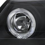 Coolstuffguru Compatible with Ford Mustang Dual Halo Projector Headlights Black Head Lamps Pair