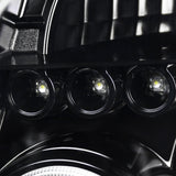 Coolstuffguru Compatible with Nissan Frontier Pathfinder Jet Black Halo Projector Headlights Left+Right