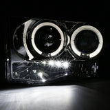 Coolstuffguru Compatible with Dodge Ram 1500 2500 Chrome Clear Projector Head Lights