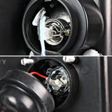 Coolstuffguru Compatible with Dodge Ram 1500 2500 Smoked Lens Glossy Black Halo Projector Head Lights