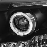 Coolstuffguru Compatible with Dodge Ram Led Halo Black Projector Head Lights