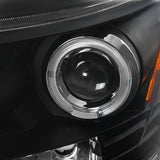 Coolstuffguru Compatible with Dodge Ram Led Halo Black Projector Head Lights