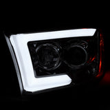 Coolstuffguru Chrome Housing Clear Lens Switchback LED Signal Projector Headlights Compatible with Dodge Ram 1500 2009-2018 L+R Pair Head Light Lamp Assembly