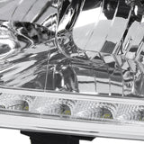 Coolstuffguru Compatible with Dodge Ram 1500/2500/3500 Pickup Chrome LED Projector Headilghts Pair