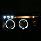 Coolstuffguru Black LED HALO PROJECTOR HEADLIGHT+TAIL LAMP+CLEAR 3RD BRAKE L Compatible with 1994-2001 DODGE RAM