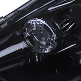 Coolstuffguru Compatible with Acura Rsx Dual Halo Glossy Black Projector Headlights