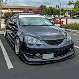 Coolstuffguru Compatible with Acura Rsx Jdm Black Dual Halo Projector Head Lights