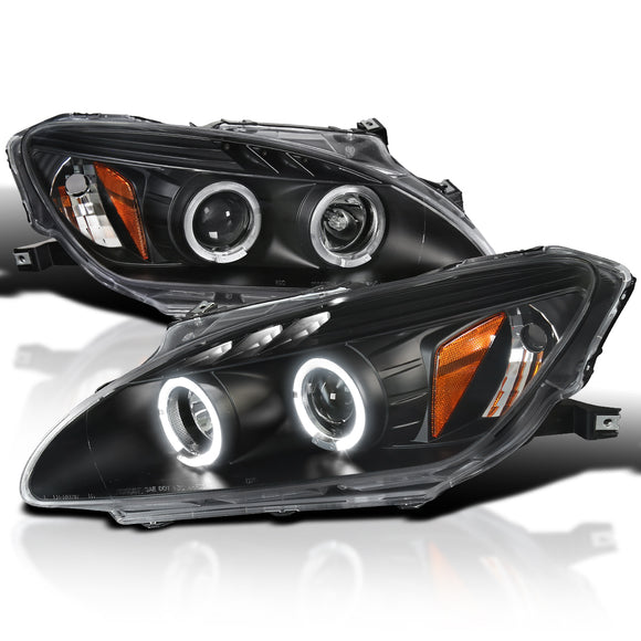 Coolstuffguru Compatible with Honda S2000 Black Halo Led Projector Head Lights