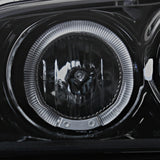 Coolstuffguru Compatible with Nissan Sentra Dual Halo Led Glossy Black Housing Projector Headlights