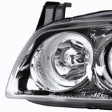 Coolstuffguru Compatible with Nissan Sentra Chrome Clear Dual Halo Projector Head Lights