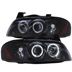 Coolstuffguru Compatible with Nissan Sentra Glossy Black Housing Projector Headlights Jdm