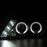 Coolstuffguru Compatible with Nissan Sentra 200Sx Halo Chrome Clear Projector Head Lights