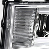 Coolstuffguru Compatible with GMC Sierra 1500 2500HD 3500HD LED Bar Clear Projector Headlights Pair