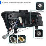 Coolstuffguru PROJECTOR HEADLIGHT+BUMPER BK Compatible with 2003-2006 CHEVY SILVERADO
