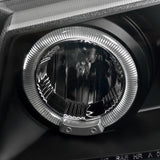 Coolstuffguru Compatible with CHEVY 03-06 SILVERADO DUAL HALO LED PROJECTOR HEADLIGHT+GLOSSY BLACK TAIL LA