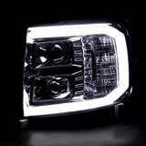 Coolstuffguru Compatible with Chevy Silverado Pickup Cab Clear Projector Headlights w/LED DRL Bar Lamps