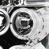 Coolstuffguru Compatible with Chevy Silverado Chrome Clear Projector Head Lights