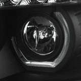 Coolstuffguru Dual Halo Projector Black Headlights Smoke Lens with LED DRL Compatible with 2007-2014 Chevrolet Silverado