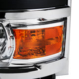 Coolstuffguru Projector Headlights Turn Signal Lamps Compatible with Chevy Silverado 1500 2014-2015 L+R Pair Head Light Lamp Assembly