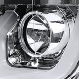 Coolstuffguru Compatible with Chevy Silverado 1500 Pickup Chrome Dual Halo LED Signal Projector Headlights