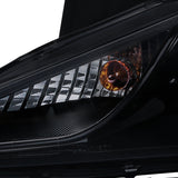 Coolstuffguru Compatible with Hyundai Sonata Glossy Black Smoke SMD LED Projector Headlights