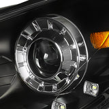 Coolstuffguru Compatible with Hyundai Sonata SMD LED Black Projector Headlights Pair (Left+Right)