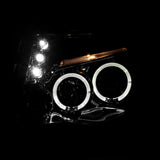 Coolstuffguru Compatible with Toyota Tacoma Dual Halo Chrome Clear Led Projector Head Lights