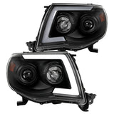 Coolstuffguru Compatible with Toyota Tacoma Black Projector LED Sequential Headlights Signal Pair