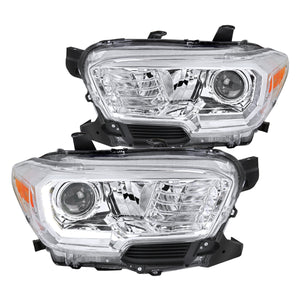 Coolstuffguru Projector Headlights With LED Daytime Running Light Compatible with 2016-2019 Toyota Tacoma