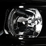 Coolstuffguru Compatible with Chevy Tahoe Suburban Jet Black Projector Headlights w/ LED+Turn Signal Lamps