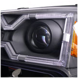 Coolstuffguru Compatible with Chevy Trail Blazer Black SMD LED Projector Headlights With New Halo Ring