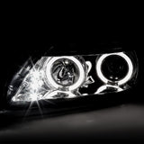 Coolstuffguru Compatible with Scion Tc Led Halo Chrome Clear Projector Head Lights