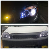 Coolstuffguru Compatible with Scion Tc Led Halo Glossy Black Housing Projector Head Lights