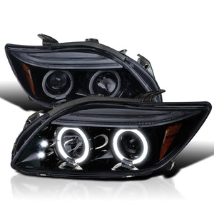 Coolstuffguru Compatible with Scion Tc Led Halo Glossy Black Housing Projector Head Lights