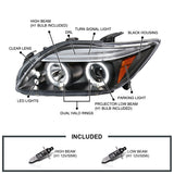 Coolstuffguru Compatible with Scion Tc Led Halo Black Projector Head Lights