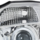 Coolstuffguru Compatible with Nissan Titan Armada Chrome Clear Halo Projector Head Lights