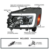 Coolstuffguru Smoke Sequential LED Projector Headlights Switchback Signal Compatible with 2004-2015 Titan