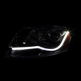 Coolstuffguru Compatible with Audi TT Chrome Clear Projector Headlights White LED Lamp Strip