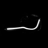 Coolstuffguru Compatible with Audi TT Black Projector Headlights w/ LED Strip Bar