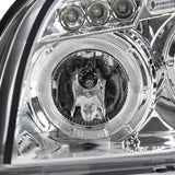 Coolstuffguru Compatible with Hyundai Tucson Chrome Halo Led Projector Headlights