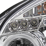 Coolstuffguru Compatible with Hyundai Tucson Chrome Halo Led Projector Headlights