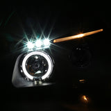 Coolstuffguru Compatible with Hyundai Tucson Chrome Clear Black Projector Halo Head Lights