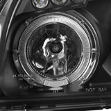 Coolstuffguru Compatible with Hyundai Tucson Chrome Clear Black Projector Halo Head Lights