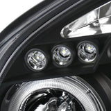 Coolstuffguru Compatible with Hyundai Tucson Chrome Clear Black Projector Halo Head Lights