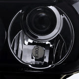 Coolstuffguru Compatible with Toyota Tundra Halo Rim LED Piano Black Projector Headlights