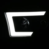 Coolstuffguru Compatible with Toyota Tundra Sequoia Black LED Sequential Projector Headlights Signal